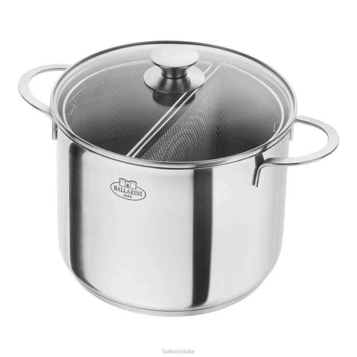 ancona 8,5 qt asparagi/pentola per pasta, acciaio inossidabile 18/10 pentole BALLARINI 6DBP66