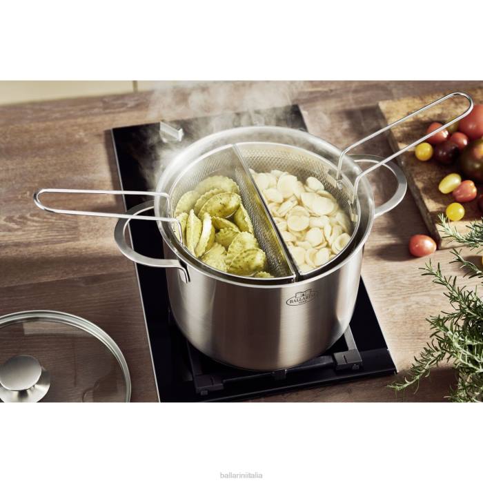 ancona 8,5 qt asparagi/pentola per pasta, acciaio inossidabile 18/10 pentole BALLARINI 6DBP66