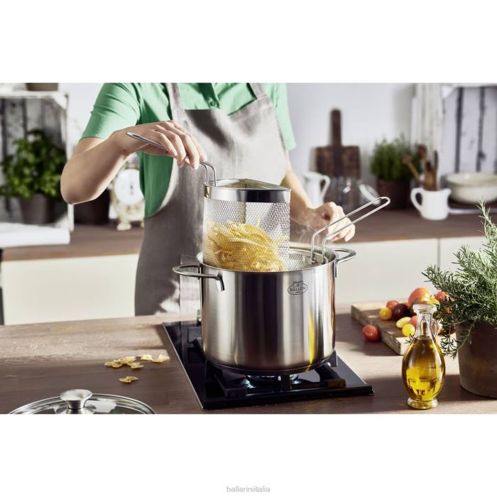 ancona 8,5 qt asparagi/pentola per pasta, acciaio inossidabile 18/10 pentole BALLARINI 6DBP66