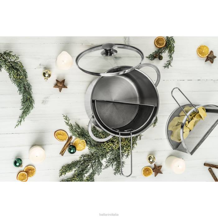 ancona 8,5 qt asparagi/pentola per pasta, acciaio inossidabile 18/10 pentole BALLARINI 6DBP66