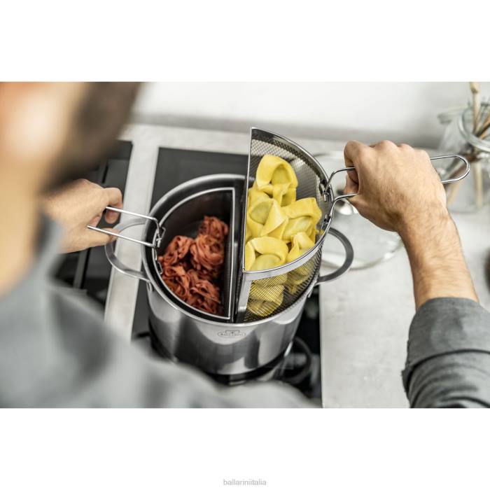 ancona 8,5 qt asparagi/pentola per pasta, acciaio inossidabile 18/10 pentole BALLARINI 6DBP66