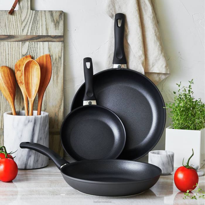 set di padelle arezzo, 3 pezzi, in alluminio, antiaderente pentole BALLARINI 6DBP59