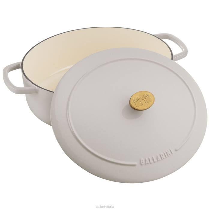 bellamonte 4,75 qt, ovale, cocotte, bianco-avorio pentole BALLARINI 6DBP52