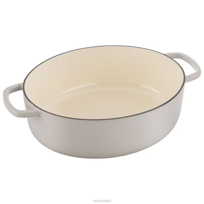 bellamonte 4,75 qt, ovale, cocotte, bianco-avorio pentole BALLARINI 6DBP52