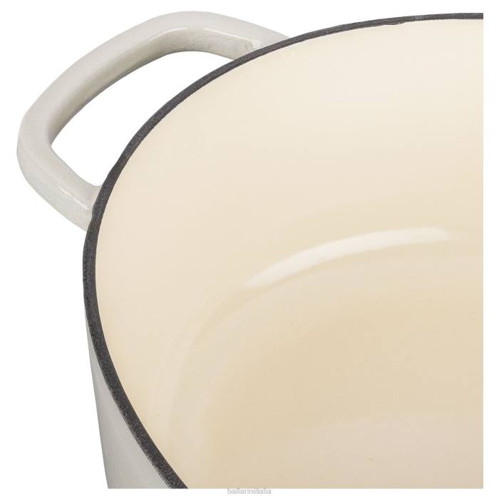 bellamonte 4,75 qt, ovale, cocotte, bianco-avorio pentole BALLARINI 6DBP52