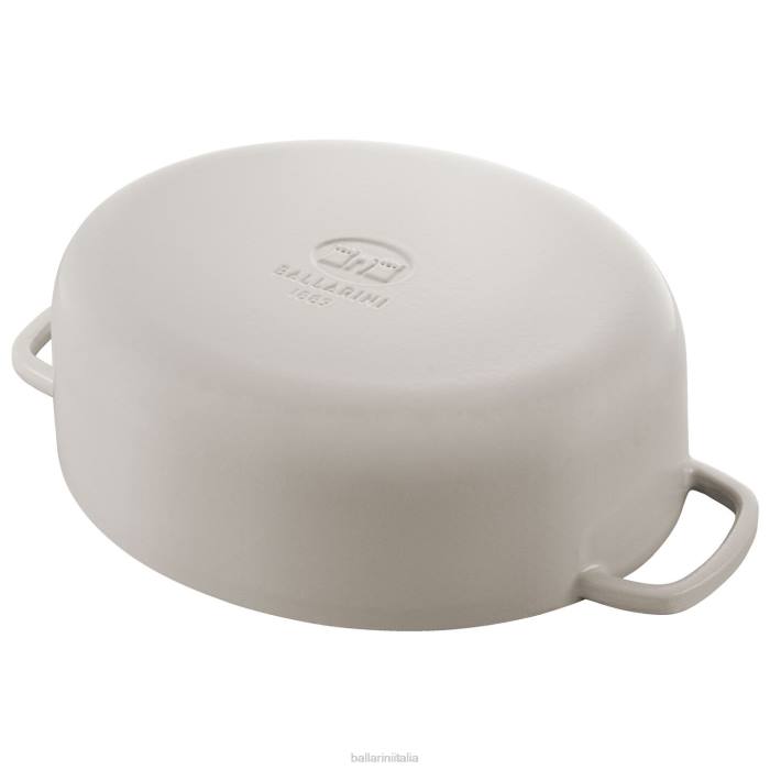 bellamonte 4,75 qt, ovale, cocotte, bianco-avorio pentole BALLARINI 6DBP52