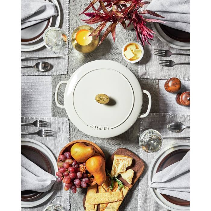 bellamonte 5,75 qt, rotondo, cocotte, bianco avorio pentole BALLARINI 6DBP29