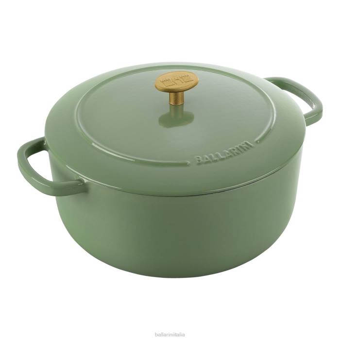 bellamonte 5,75 qt, tondo, cocotte, verde pentole BALLARINI 6DBP28