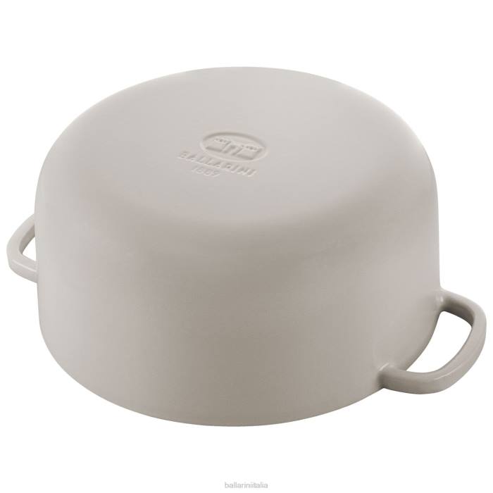bellamonte 7,5 qt, rotondo, cocotte, bianco-avorio pentole BALLARINI 6DBP11