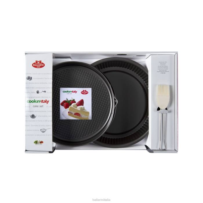 la patisserie, padella antiaderente per flan/crostate da 11 pollici, nera opaca pentole BALLARINI 6DBP98