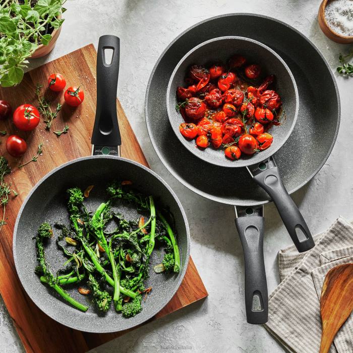 parma set di padelle antiaderenti da 3 pezzi pentole BALLARINI 6DBP1